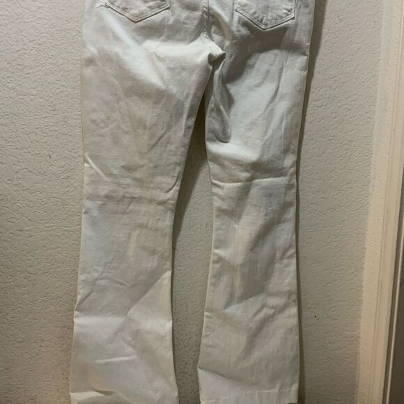 Frame Denim Le High Flare Jeans in Blanc White Sz 31 - Picture 11 of 13